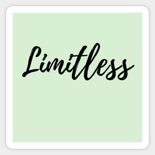 Limitless - Explore your Possibilities - Green background Sticker